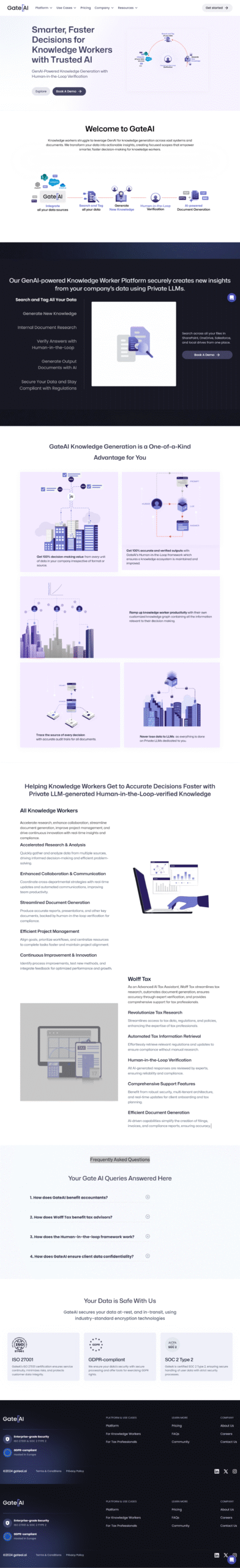GateAI — GenAI Knowledge Platform scaled