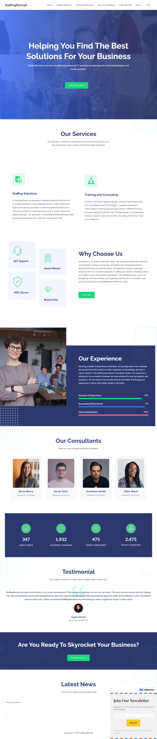 StaffingNomad — Staffing IT Training Resume Consulting scaled