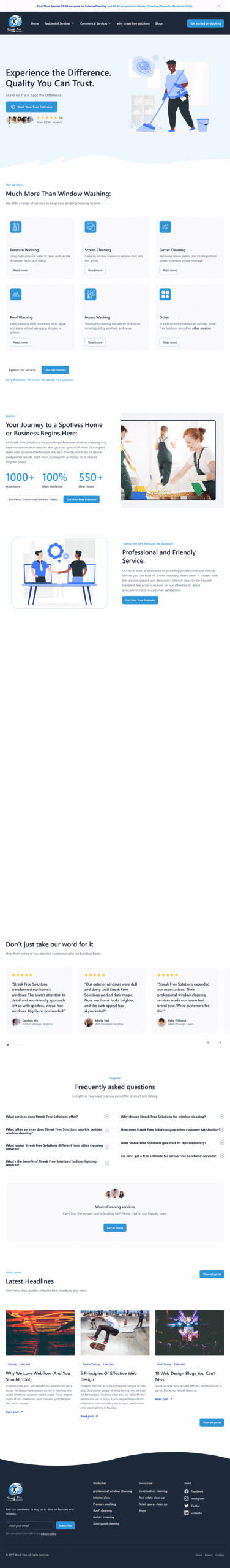 Streak Free Solutions — Exterior Cleaning Restoration Maintenance scaled