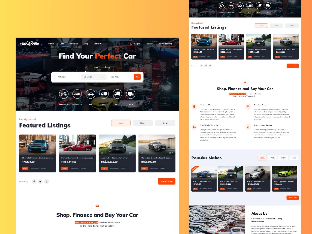 Ecommerce Website Development 10 car4scrap